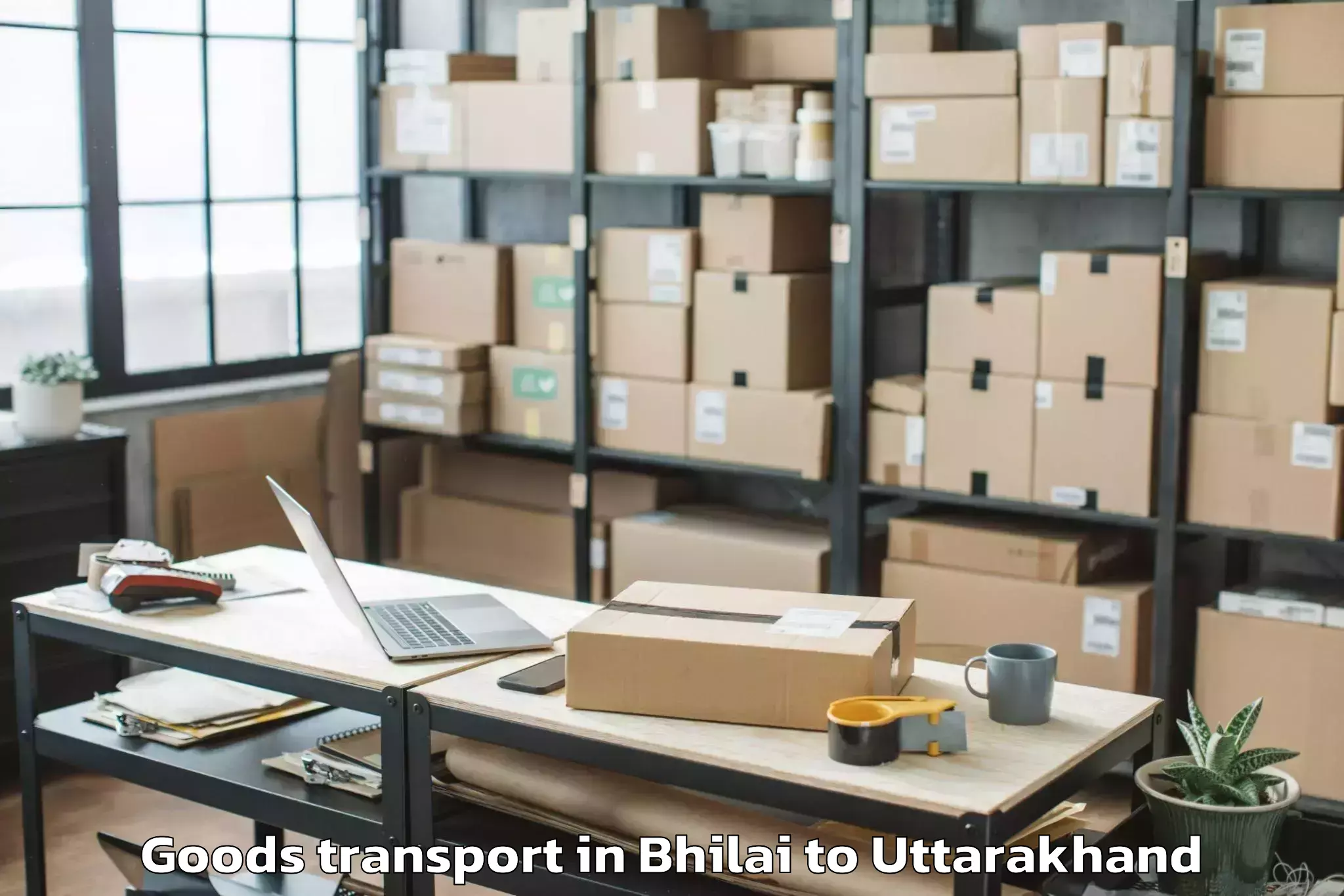 Professional Bhilai to Barkot Goods Transport